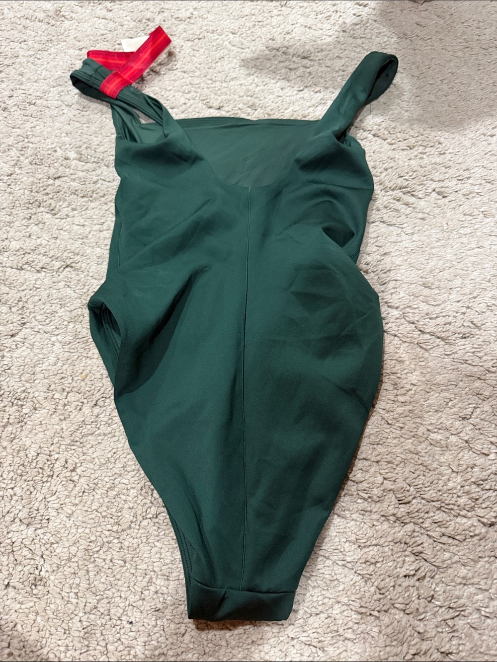 NWOT Left On Friday Dark Green One-Piece with Pink Logo size S - Picture 8 of 8